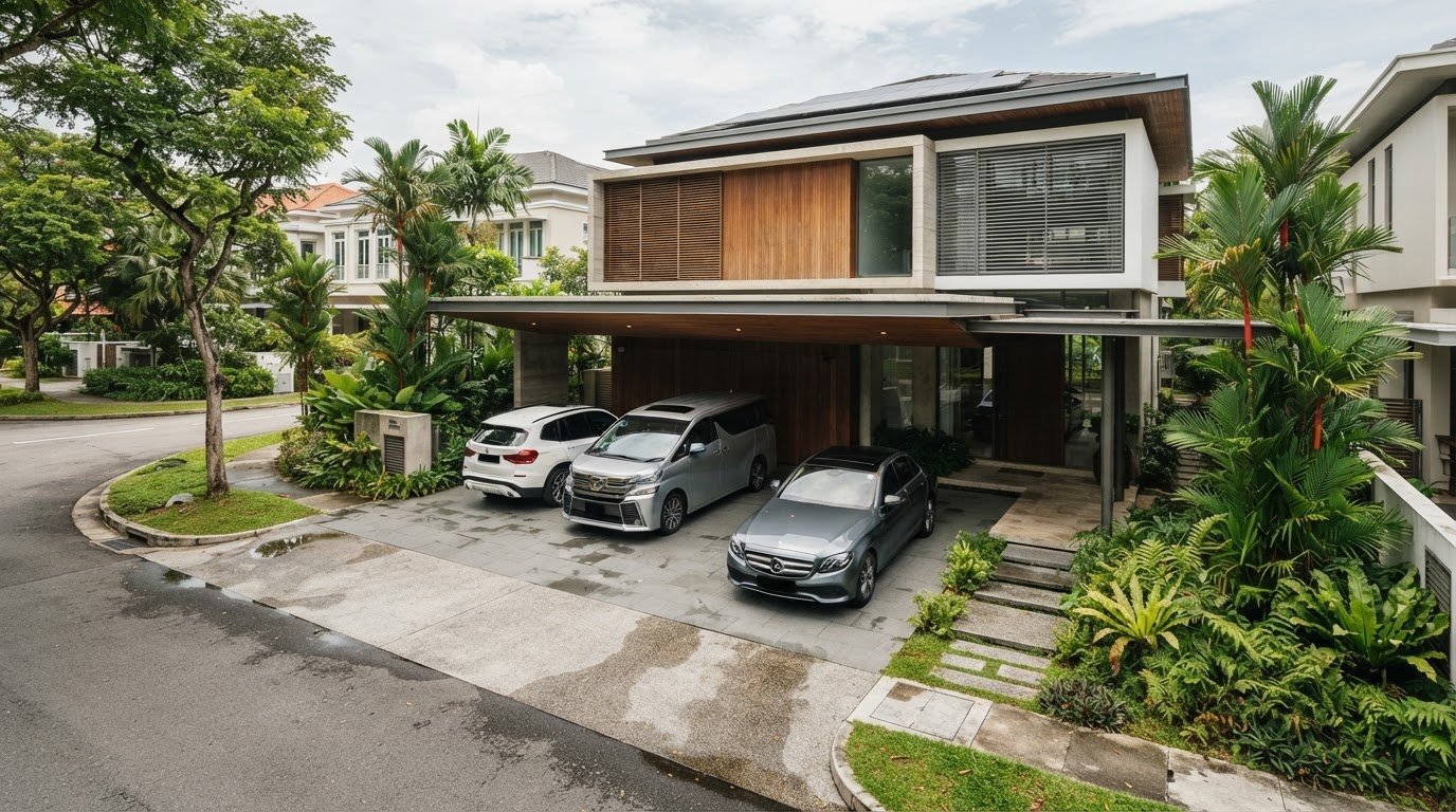 Buying a Landed Property in Singapore with a Large Car Porch: What to Check