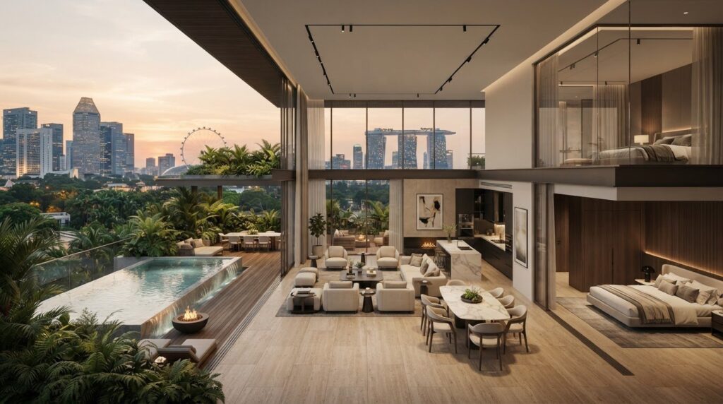 Super Penthouse Singapore Prices by Size and Room Type